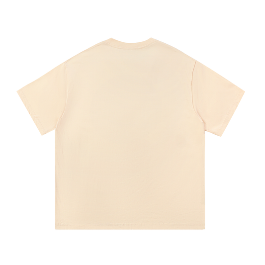 Track Lab Unisex Essential Cotton T-Shirt (Apricot Yellow)