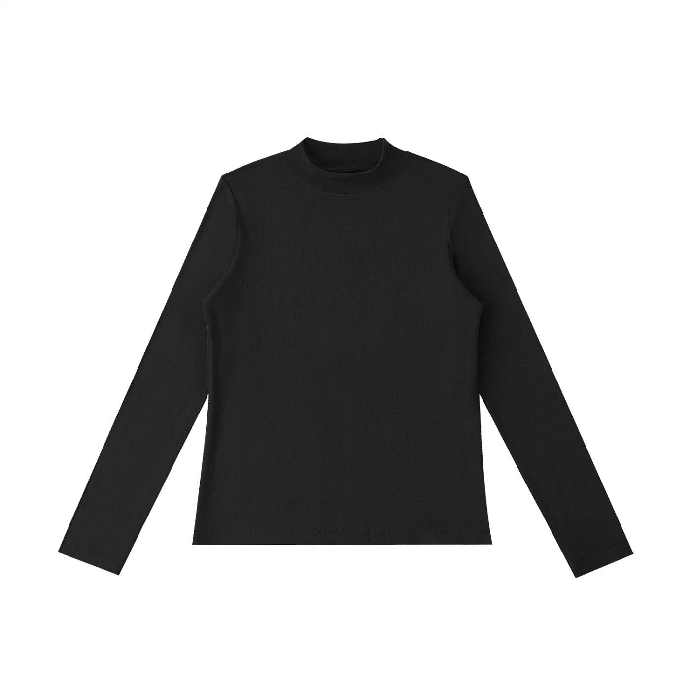 Women's Essential Mock Neck Long Sleeve T-Shirt