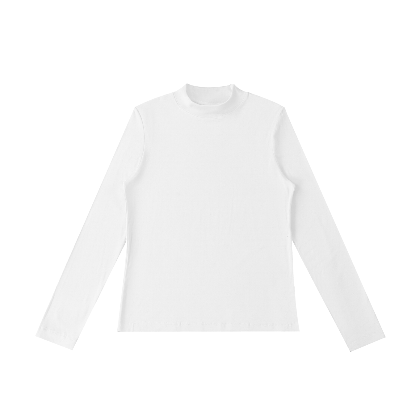 Women's Essential Mock Neck Long Sleeve T-Shirt