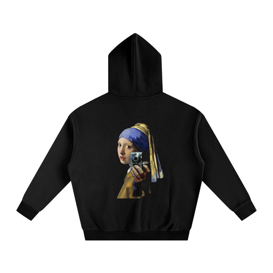 The Lens and the Earring Unisex Oversize Fleeced Hoodie