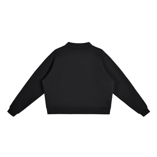 Women's Essential Fleece Mock-Neck Crew Sweatshirt